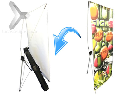 Banner Stand Economic | Single Sided with carry case | Custom print optional 32"x 79"