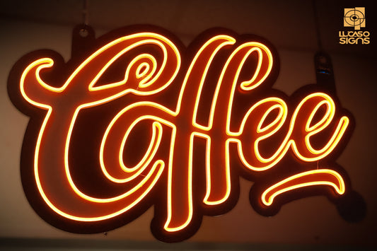 Coffee Neon Sign for shop Lucaso Signs