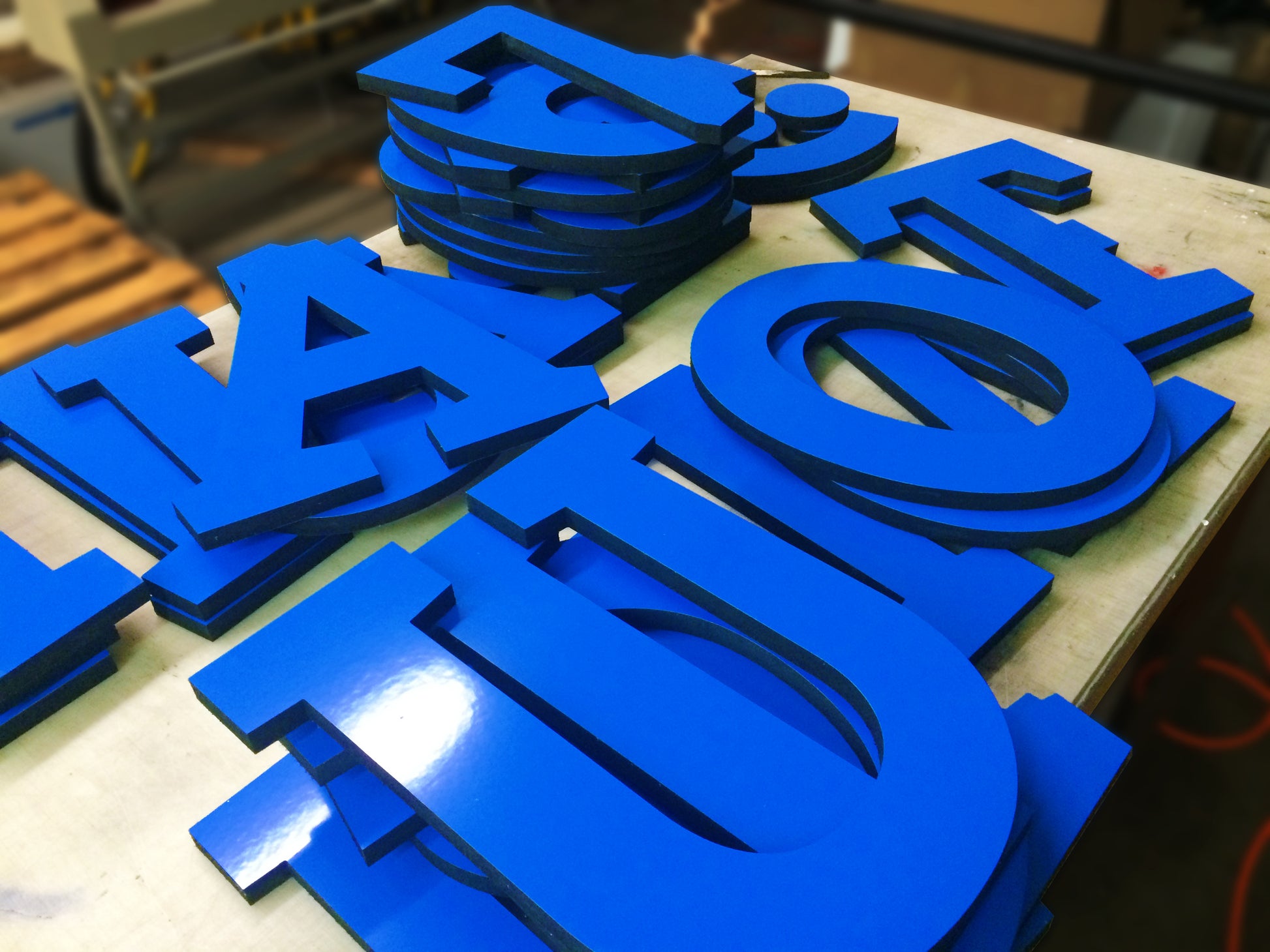 Custom FOAM LETTERS and Shapes with Acrylic 7 BuySigns.Shop