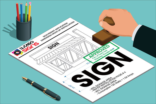 Sign Drawings and Plans for Permit Applications